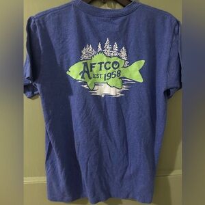 AFTCO boys T-shirt size large blue